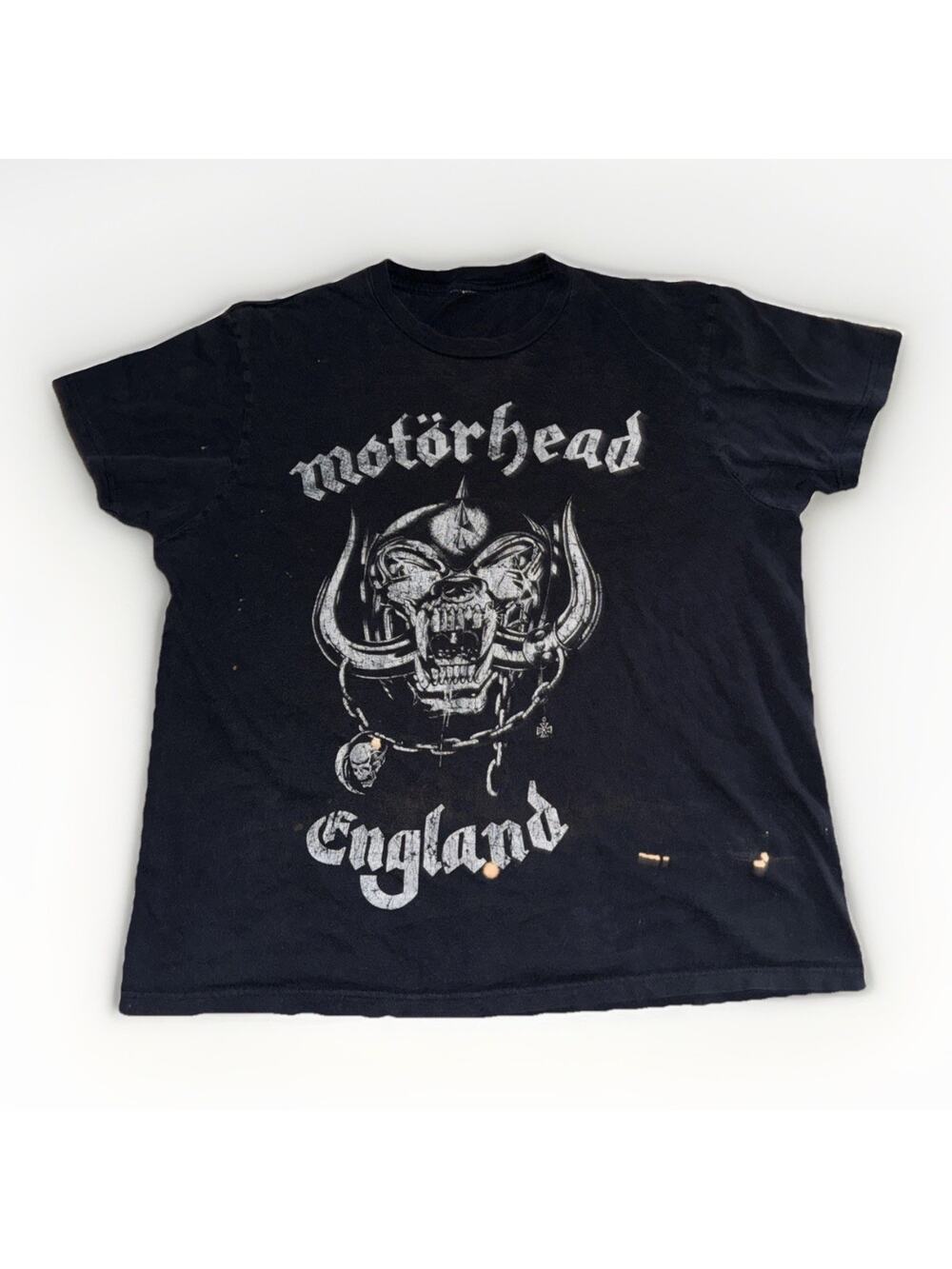 Vintage Motörhead Band T-Shirt Black XL 22x28 Distressed
